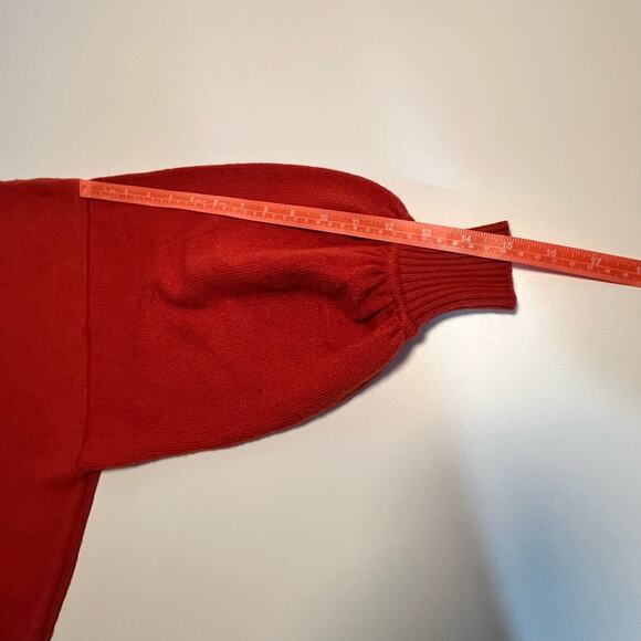 Moth Sweater Size XS Cabin Balloon Sleeve Burnt Orange Oversized Anthropologie - Picture 11 of 14